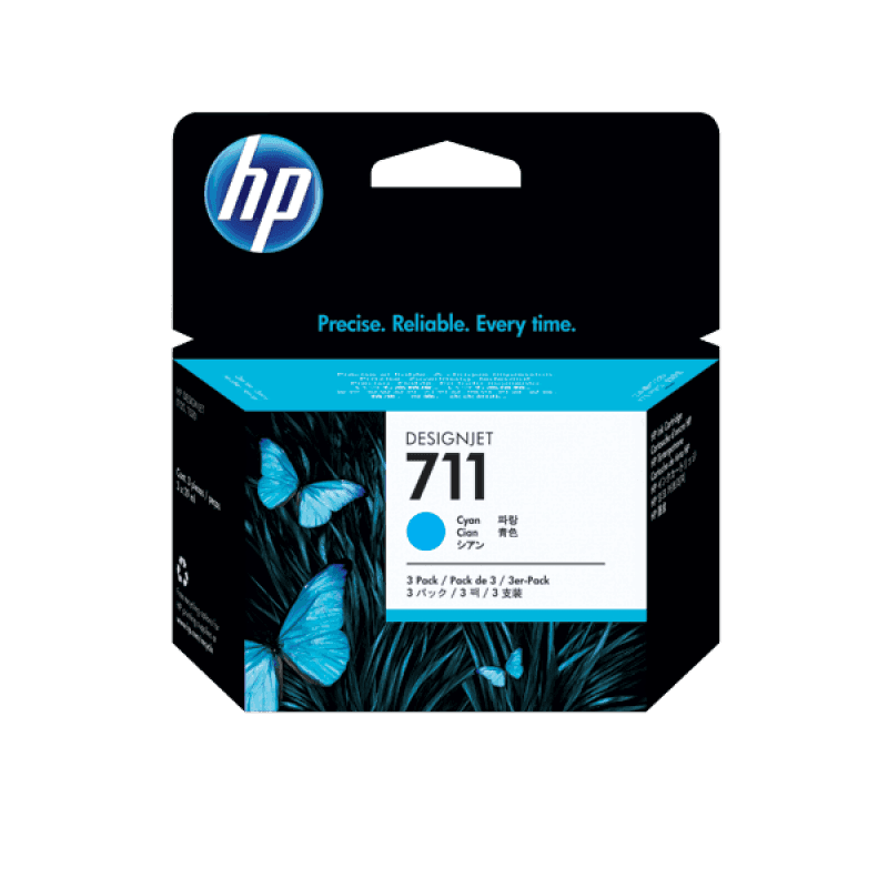 HP 711 3-pack 29-ml Cyan DesignJet Ink Cartridges - Shop HP.com Hong Kong