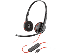 Poly Blackwire C3220 Stereo USB-C Headset +Carry Case (80S07AA)