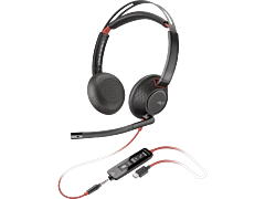 Poly Blackwire 5220 Stereo USB-C Headset +3.5mm Plug +USB-C/A Adapter (8X231AA)