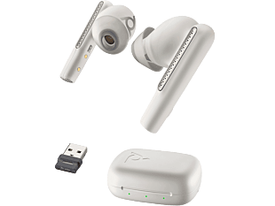 Poly Voyager Free 60 UC M White Sand Earbuds +BT700 USB-A Adapter +Basic Charge Case (7Y8L5AA)