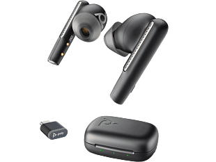 Poly Voyager Free 60 UC M Carbon Black Earbuds +BT700 USB-C Adapter +Basic Charge Case (7Y8L8AA)