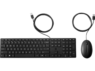 HP Wired Desktop 320MK Mouse and Keyboard (9SR36UT#UUF)