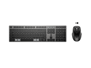 HP 725 Multi-Device Rechargeable Wireless Keyboard and Mouse Combo (9T5B0UT#UUF)