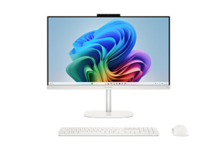 HP OmniStudio All-in-One Next Gen AI Desktop PC 24-cy0003hk - 23.8" - Cotton white (D62BZPA#AB5) - Center facing