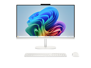 HP OmniStudio All-in-One Next Gen AI Desktop PC 27-cy0005hk - 27" - Cotton white (D79QBPA#AB5) - Center facing