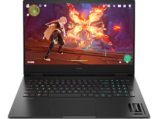HP OMEN 16.1 inch Gaming Laptop 16-wf1030TX, Black - 16.1" - Shadow black, black chrome logo (9R2R6PA#AB5)