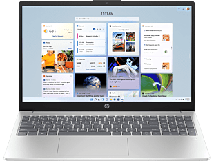 HP 15.6 inch Laptop AI 15-fd2025TU, Silver - 15.6" - Natural silver aluminum cover, natural silver base and keyboard frame (BJ1V3PA#AB5)