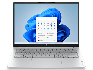 HP OmniBook 3 14 inch AI Laptop 14-ht0115TU, Silver - 35.6 cm (14") - Glacier silver cover and keyboard frame, glacier gray base (DV4P7PA#AB5)