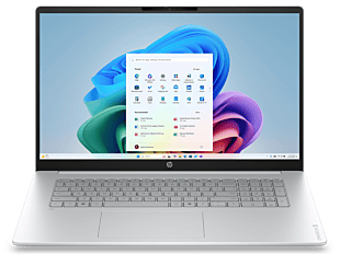 HP OmniBook 3 17 inch Next Gen AI Laptop 17-df0009TU, Silver - 43.9 cm (17.3") - Glacier silver cover and keyboard frame, canvas gray base (D93BJPA#AB5)