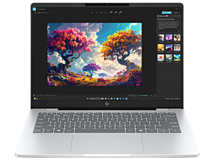 HP OmniBook 7 14 inch AI Laptop 14-fr0021TU, Silver - 14" - Glacier silver (BS7P5PA#AB5)