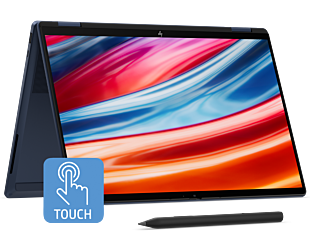 HP OmniBook X Flip 2-in-1 14 inch Next Gen AI Laptop 14-kb0075TU, Blue - 35.6 cm (14") - Atmospheric blue aluminum (D88YFPA#AB5)