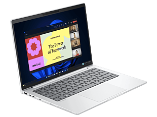 HP EliteBook 8 G1i 14 inch AI Laptop, Silver - 14" - Glacier silver (C27HFPT#AB5)