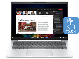 HP EliteBook 8 G1i 14 inch Notebook Next Gen AI Laptop, Silver - 35.6 cm (14") - Glacier silver (D83PNPT#AB5-BN1)