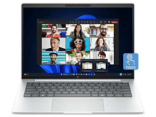 HP EliteBook 8 G1i 14 inch AI Laptop, Silver - 14" - Glacier silver (C27HLPT#AB5)