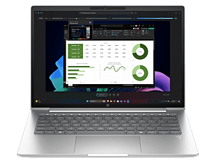 HP ProBook 4 G1i 14 inch AI Laptop, Silver - 14" - Pike silver aluminum (C1UH9PT#AB5)