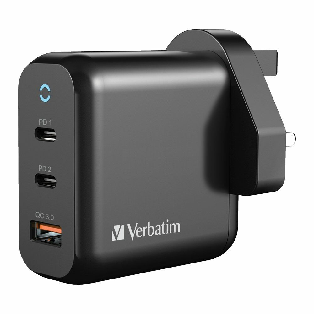 Verbatim Port 65W PD QC GaN USB Charger (66520) Shop