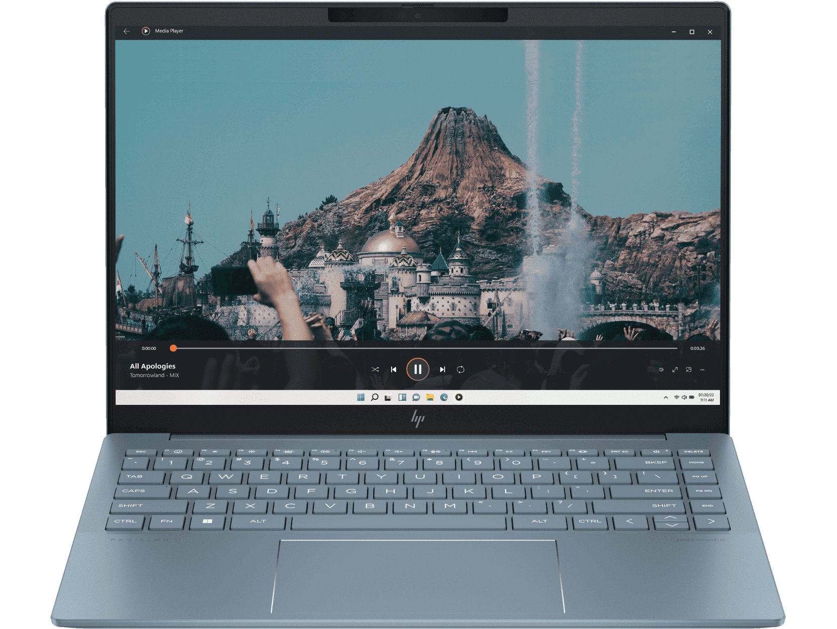 HP Pavilion Plus 14-inch Laptop 14-ew1047TU, Blue - 14