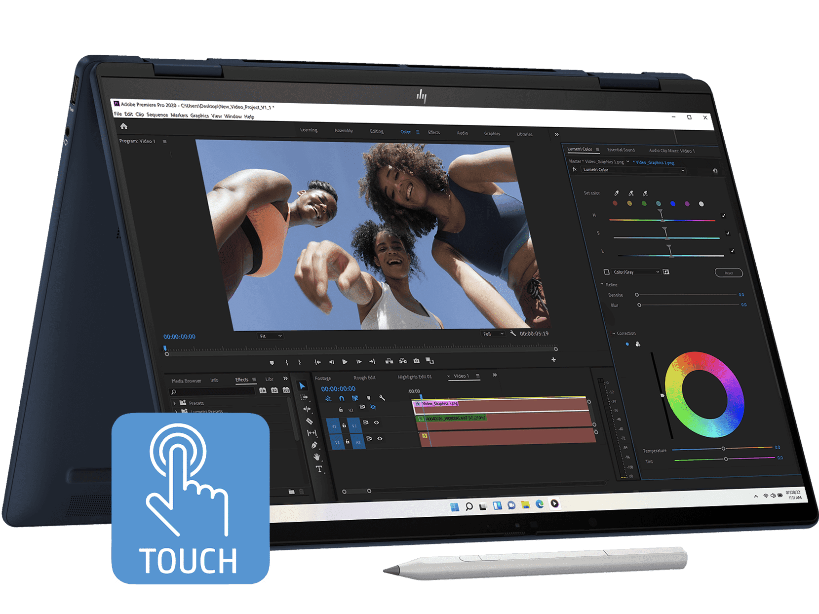 HP Envy x360 14 吋二合一筆記簿型電腦14-fc0104TU, 藍色- 14