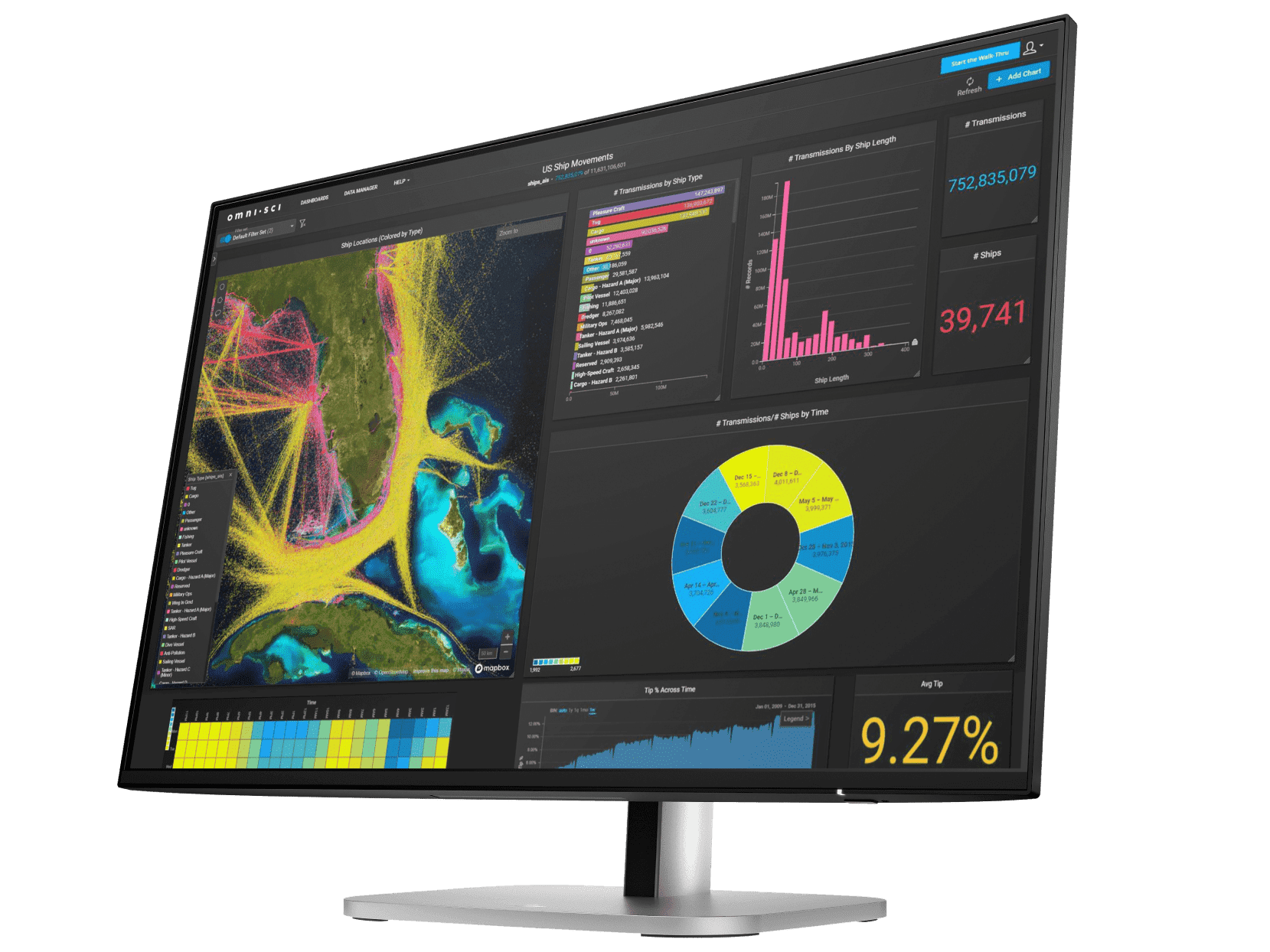 HP Series 5 Pro 24 吋WUXGA 顯示器- 524pn - 24