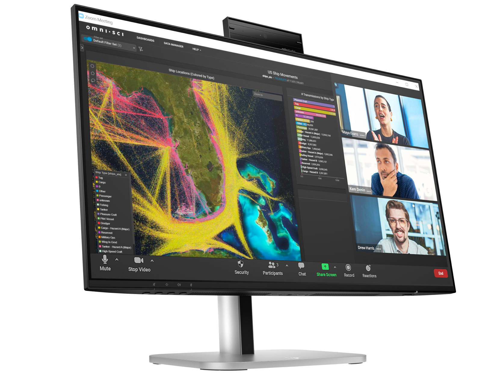 HP Series 5 Pro 23.8 吋FHD USB-C 會議顯示器- 524pm - 23.8