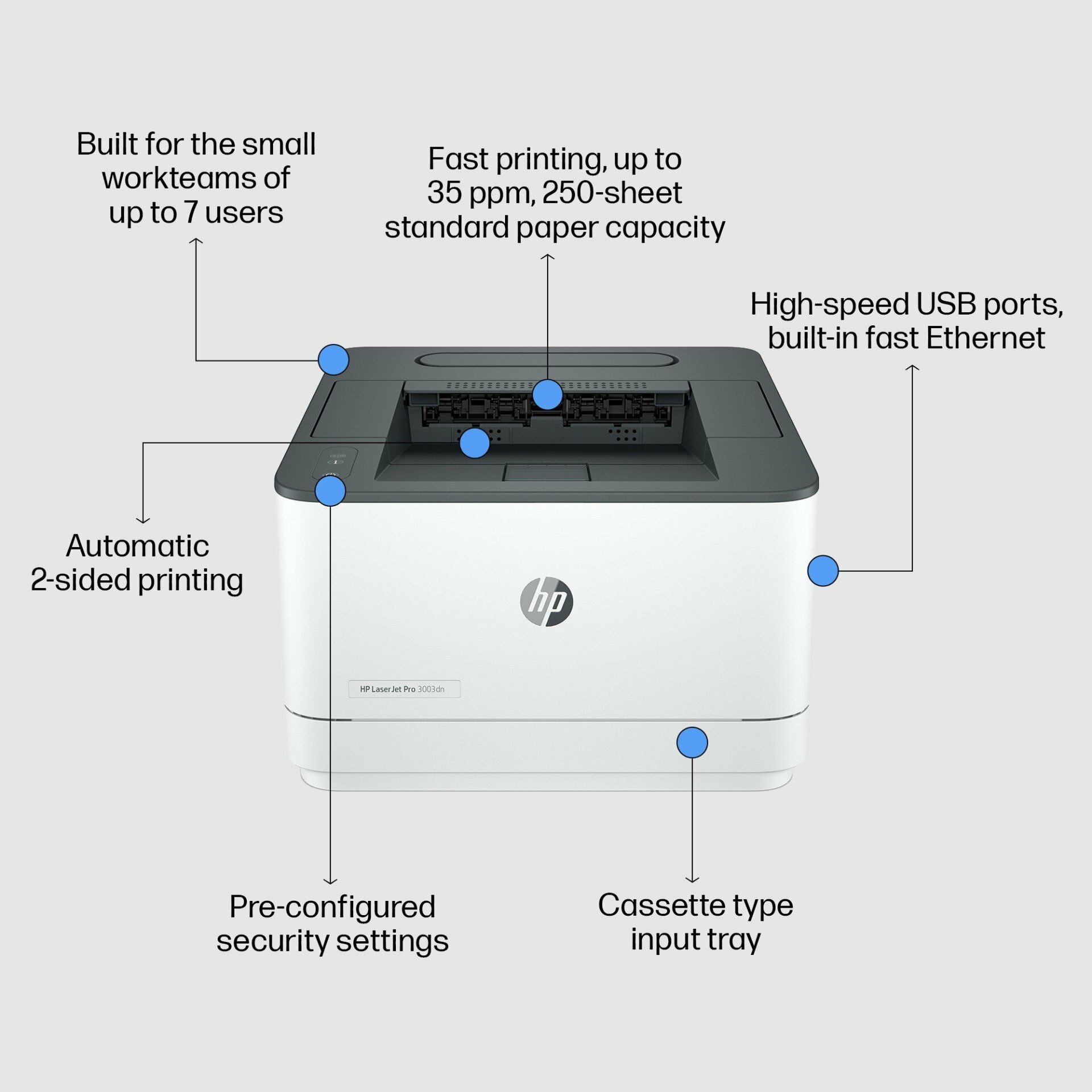 HP LaserJet Pro 3003dn 打印機- (3G653A) - 店鋪HP.com 香港