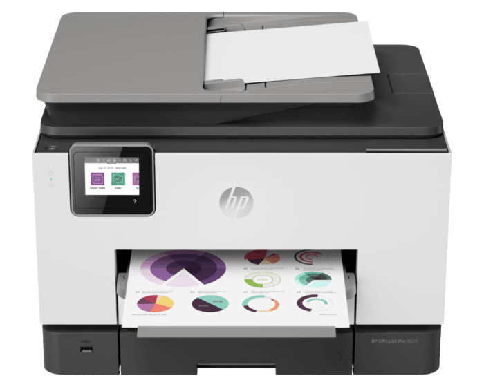 HP OfficeJet Pro 9020 All-in-One Printer (1MR73D) - Center facing