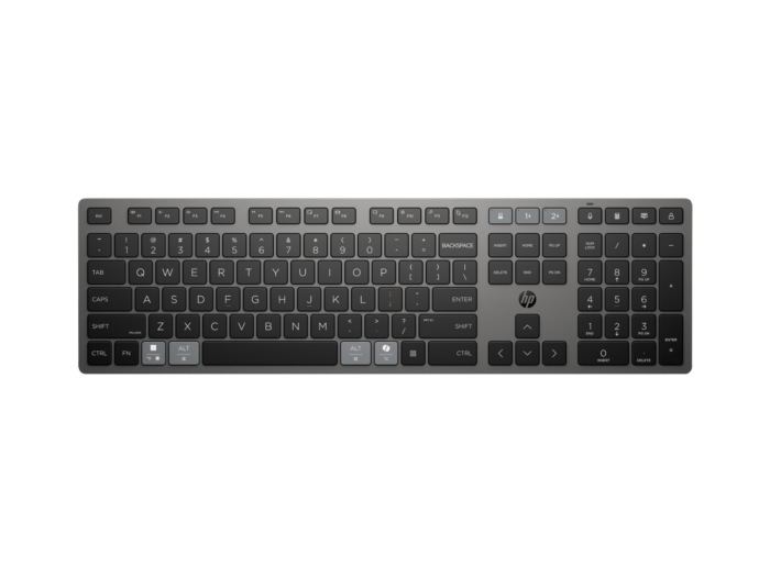 HP 725 Multi-Device Rechargeable Wireless Keyboard (9T5B2AA#UUF) - Center facing