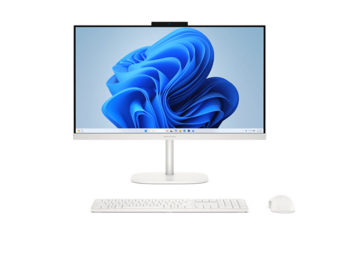 HP OmniStudio 24 inch All-in-One Desktop PC 24-cu0004hk - 23.8" - Cotton white (D61NMPA#AB5) - Center facing