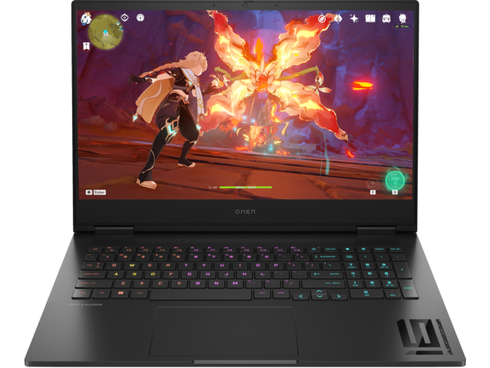 HP OMEN 16.1 inch Gaming Laptop 16-wf1030TX, Black - 16.1" - Shadow black, black chrome logo (9R2R6PA#AB5)
