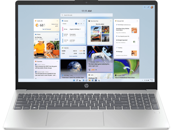 HP 15.6 inch Laptop 15-fr0048TU, Silver - 15.6" - Natural silver aluminum cover, natural silver base and keyboard frame (C27FKPA#AB5)