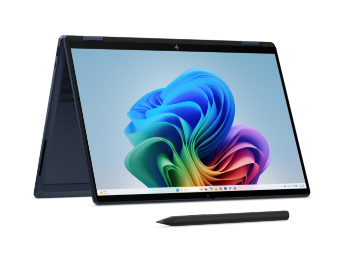 HP OmniBook X Flip 2-in-1 14 inch Next Gen AI Laptop 14-kb0068TU, Blue - 35.6 cm (14") - Atmospheric blue aluminum (D88YBPA#AB5)