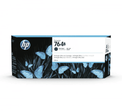 HP 764B 300-ml Matte Black DesignJet Ink Cartridge (3WX40A)