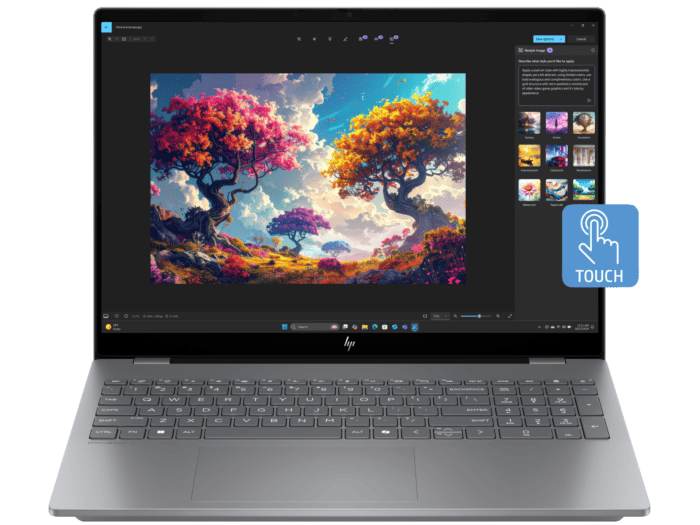 HP OmniBook 7 16 inch AI Laptop 16-ay0007TU, Silver - 16" - Meteor silver (BR5M7PA#AB5)