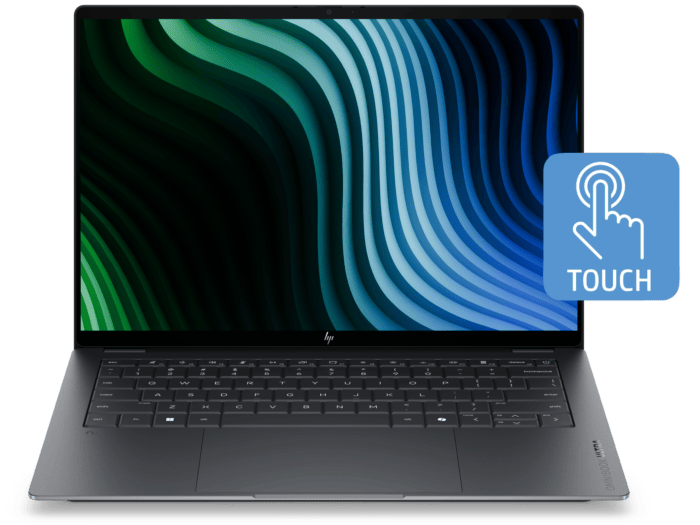 HP OmniBook Ultra 14 inch Next Gen AI Laptop 14-kd0059TU, Gray - 35.6 cm (14") - Eclipse gray aluminum (D87G8PA#AB5)