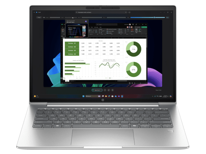 HP ProBook 4 G1i 14 inch AI Laptop, Silver - 14" - Pike silver aluminum (C1UJ5PT#AB5)