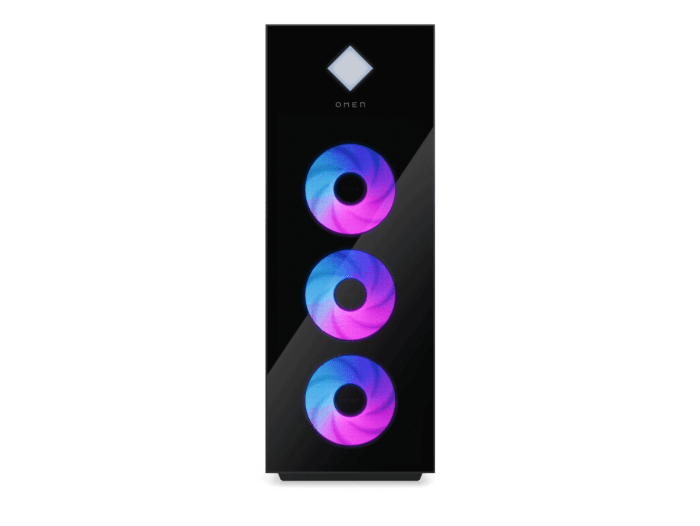 HP OMEN 45L Gaming Desktop PC GT22-3006hk - Without Screen - Black, glass side panel, dark chrome logo (B9GZ6PA#AB5)