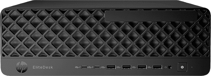 HP EliteDesk 8 SFF G1i Desktop AI PC - Without Screen - Black (BT6C5PT#AB5) - Right facing