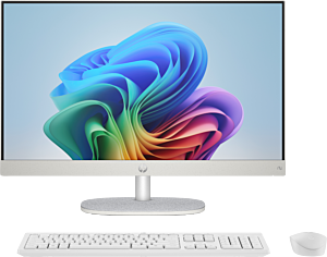 HP 23.8 inch All-in-One Next Gen AI Desktop PC 24-ct2000hk, Silver - 23.8" - Shell white (BF7H9PA#AB5)