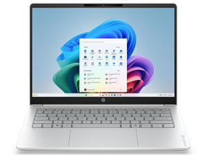 HP OmniBook 3 14 inch Next Gen AI Laptop 14-hs0058TU, Silver - 35.6 cm (14") - Glacier silver cover and keyboard frame, glacier gray base (DW3R1PA#AB5)