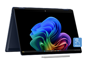 HP OmniBook X Flip 14 inch Next Gen AI Laptop 14-fm0011TU, Blue - 14" - Atmospheric blue (BH4G7PA#AB5)