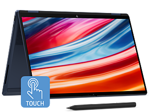 HP OmniBook X Flip 2-in-1 14 inch Next Gen AI Laptop 14-kb0075TU, Blue - 35.6 cm (14") - Atmospheric blue aluminum (D88YFPA#AB5)