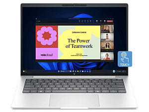 HP EliteBook 8 G1i 14 inch AI Laptop, Silver - 14" - Glacier silver (C27HLPT#AB5)