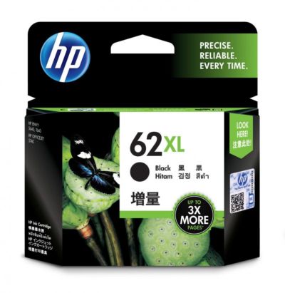 HP 62XL 高打印量黑色原廠墨盒 HP 62XL 高打印量黑色原廠墨盒
