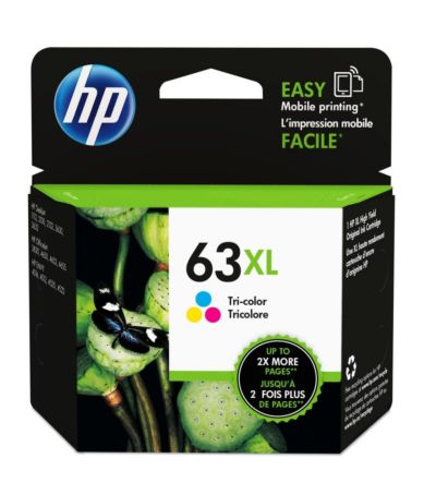 HP 63XL High Yield Tri-color Original Ink Cartridge HP 63XL High Yield Tri-color Original Ink Cartridge