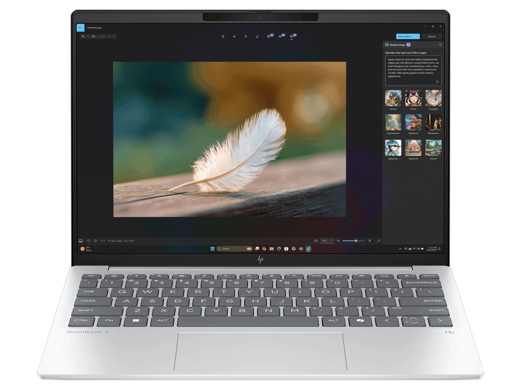 HP OmniBook 7 Aero 13.3 inch Next Gen AI Laptop 13-bg1042AU