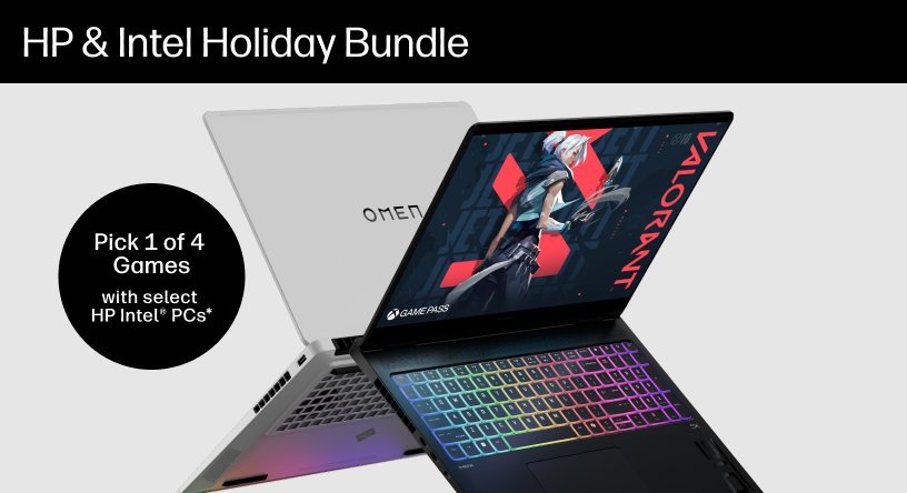 Pick 1 of 4 Games with select HP Intel&reg; PCs*